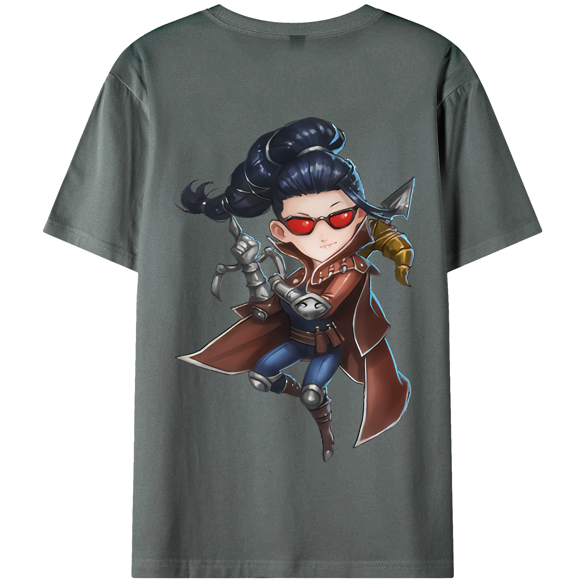 リーグ・オブ・レジェンド League of Legends LOL 綿100％半袖Tシャツ（背面プリント）